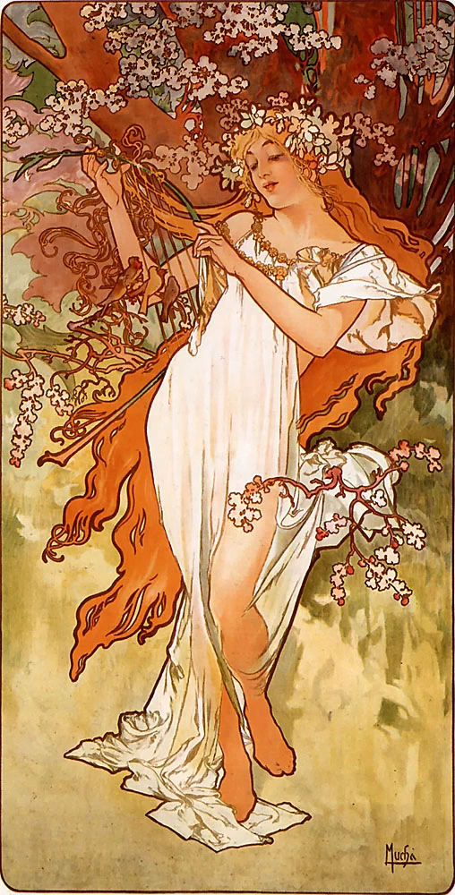 Alfons Mucha - 115, Le stagioni. La primavera